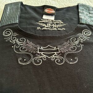 Women’s black Harley Davidson tank size L